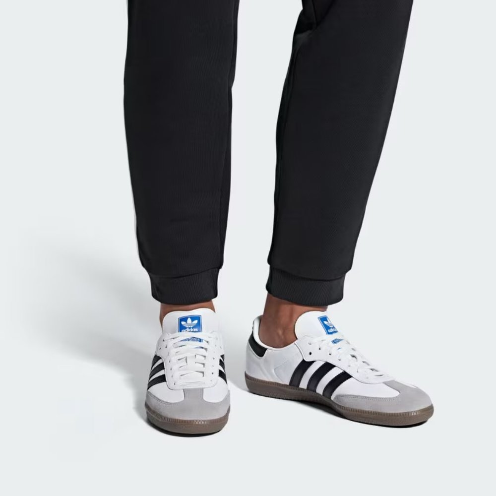 Adidas Samba OG Cloud White/Core Black/Gum, # B75806